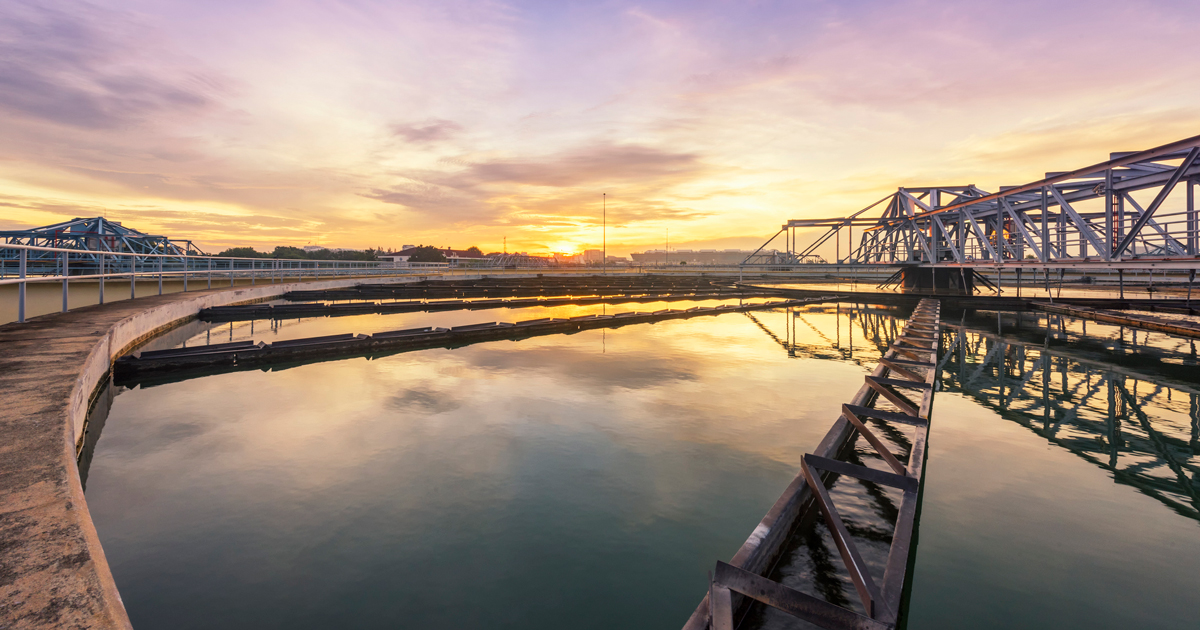 Photo of a wastewater plant