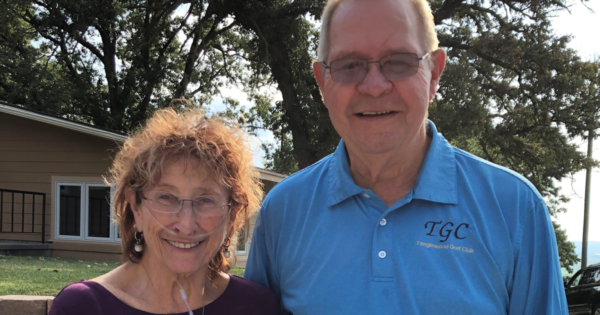 Carole Goodlett, seen here with husband Bill