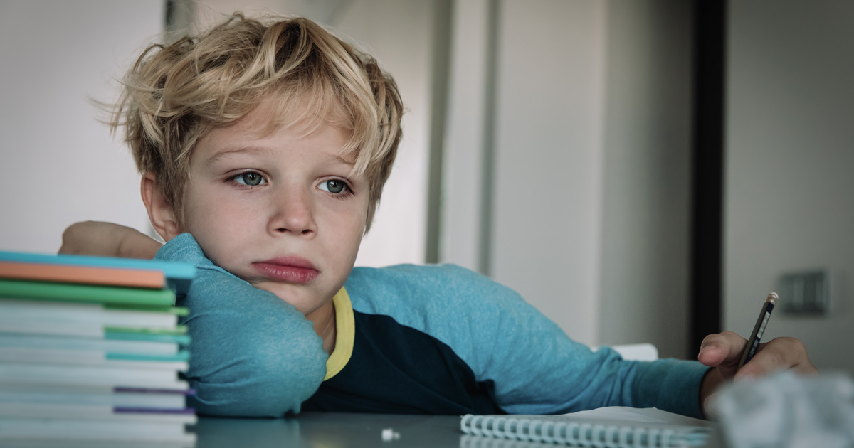 Child dozing off