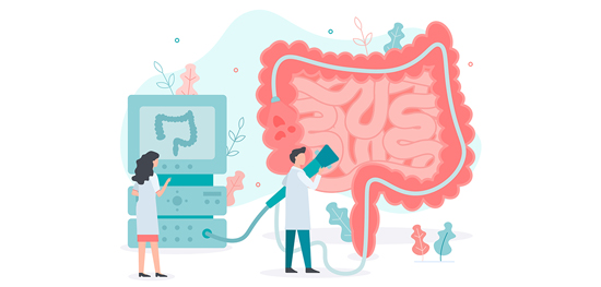 colonoscopy illustration