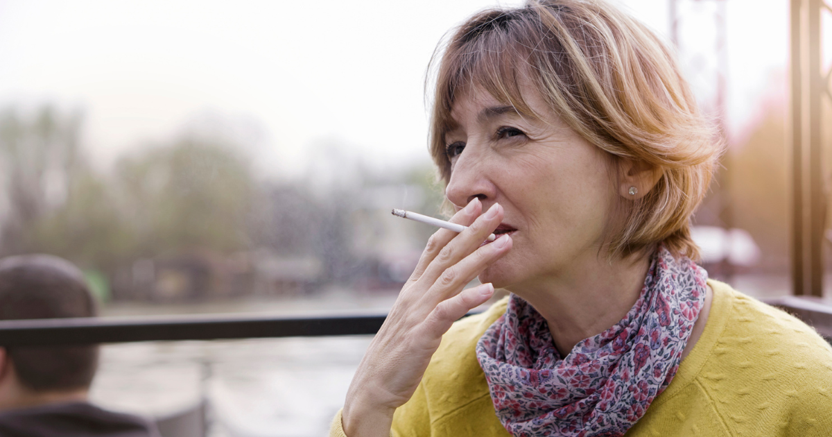 Woman smoking