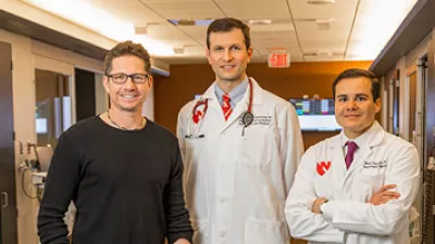 Rene Martinez, along with Andrew Goldsweig, MD, and Marco Gonzalez, MD