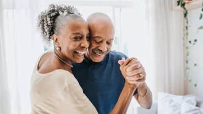 picture of a mature couple dancing