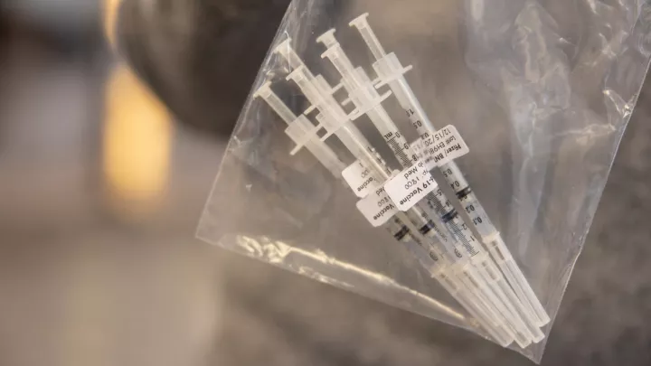 picture of covid vaccines in a bag