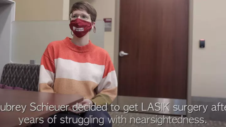 Watch a patient go through getting laser vision correction surgery