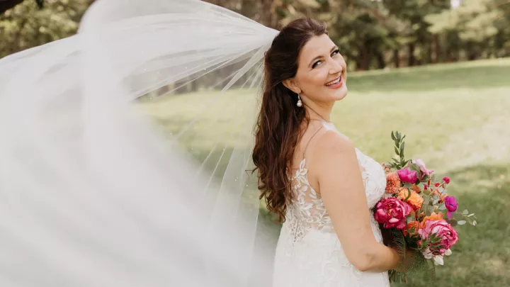 Chelsea Slattery on her wedding day