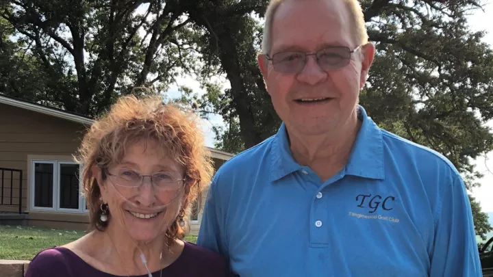 Carole Goodlett, seen here with husband Bill