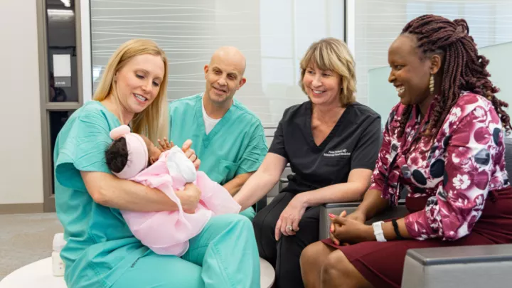 Christie Barnes, MD, Precious Bartilol, William Thorell, MD, Amie Hollard, MD, and Marion Bartilol