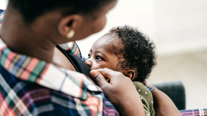 Woman breastfeeding