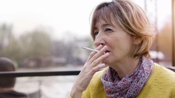 Woman smoking